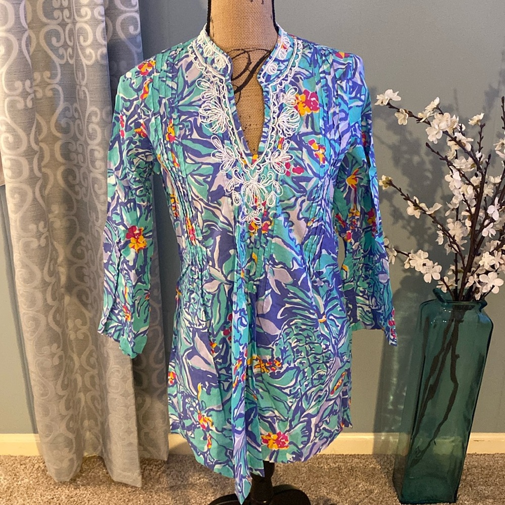 Lilly Pulitzer Embellished Tunic/Cover Up